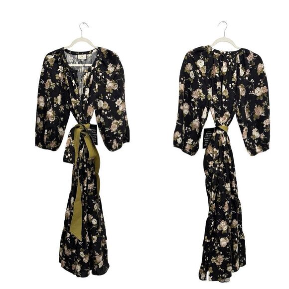 NWT Tuckernuck Midnight Garden Lyles Floral Maxi Dress - Picture 4 of 7